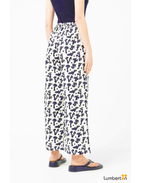 Pantalón recto estampado Coral40124