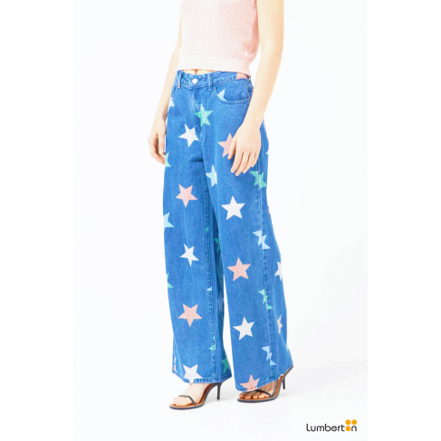 Jeans estampado de...