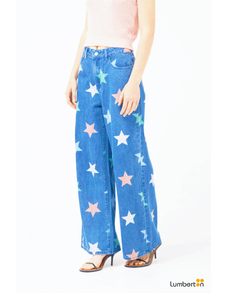 Jeans estampado de estrellas11018