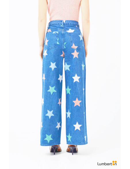 Jeans estampado de estrellas11018
