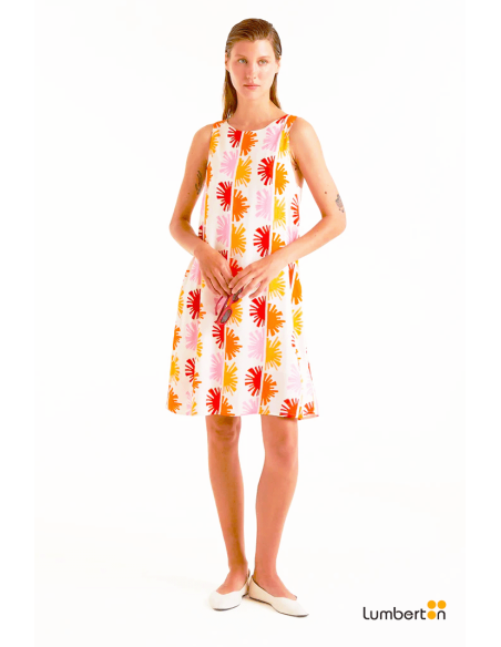 Vestido corto estampado44107