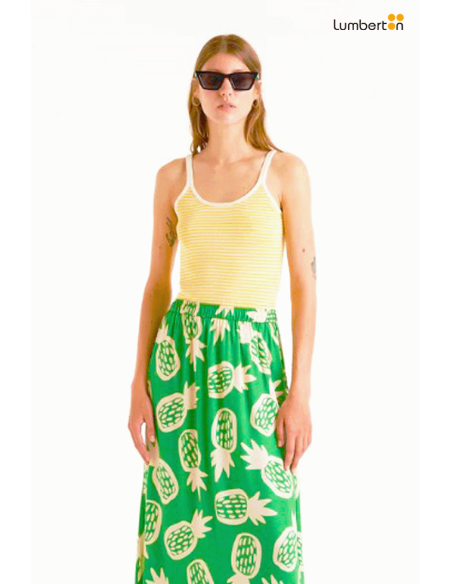 Top tirantes rayas amarillo10255