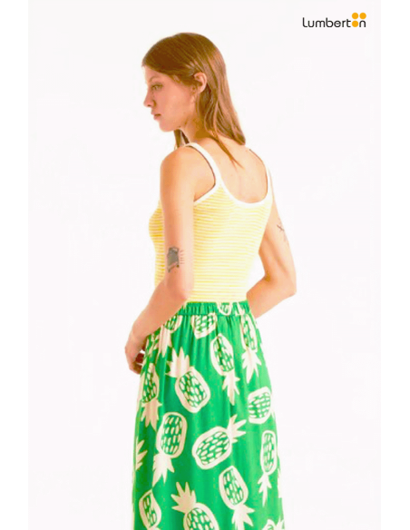 Top tirantes rayas amarillo10255