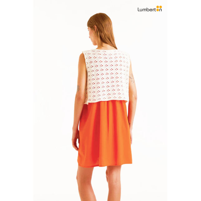 Chaleco crochet blanco10261