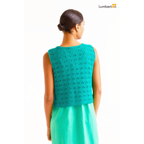 Chaleco crochet verde10260 2