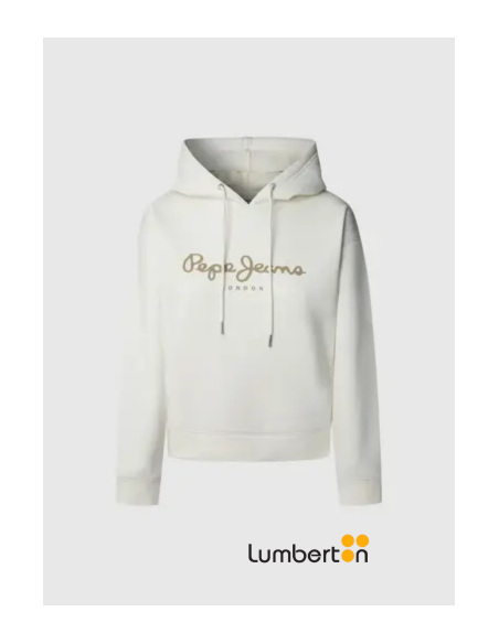 Sudadera capucha blanca logo BADDYH