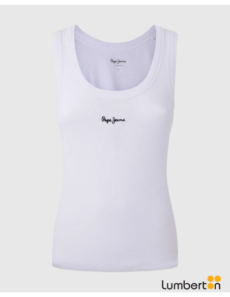 Camiseta sin mangas blanca MARIANB