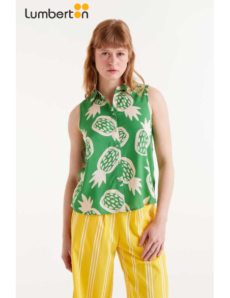 Camiseta Estampado Verde44110