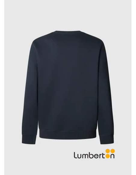 Sudadera cuello redondo azul marino MACBEAM