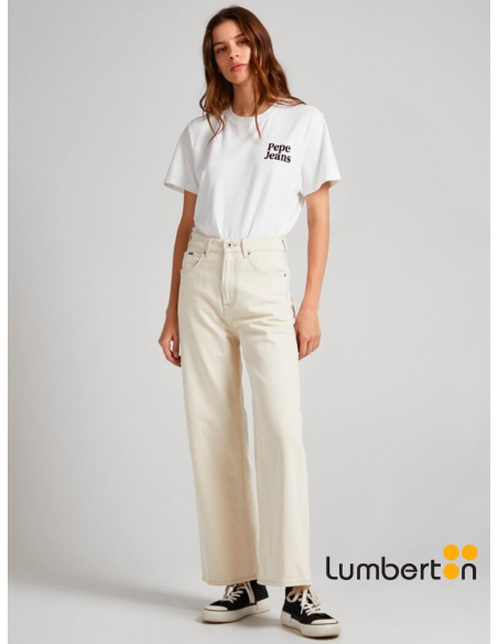 Pantalón beig con bolsillos laterales HIGHRISE