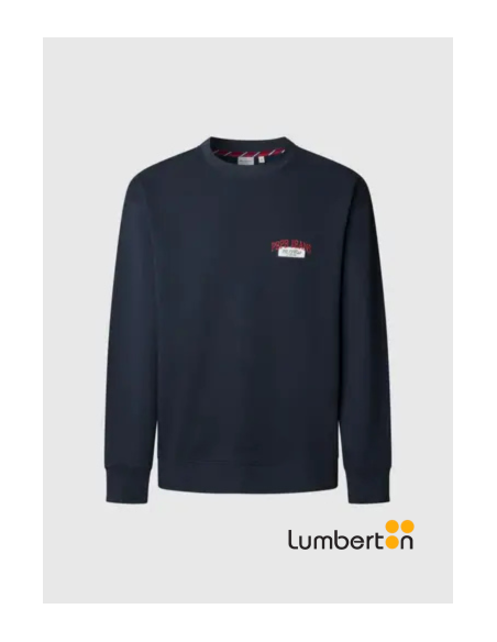 Sudadera azul marino escudo rojo pepe MASONA