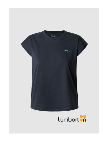 Camiseta básica m/corta azul gris BLOOMA