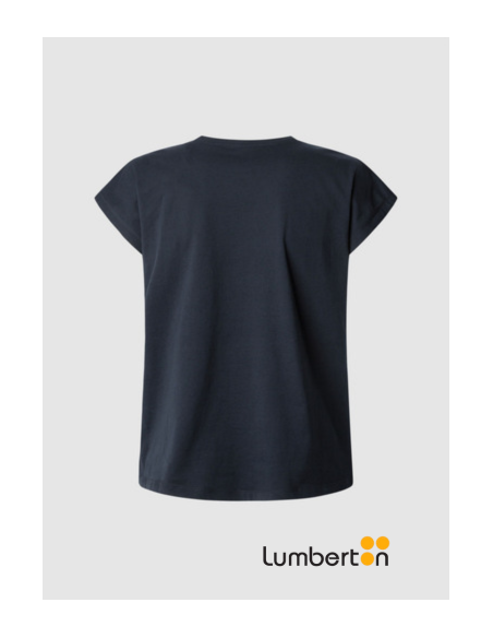 Camiseta básica m/corta azul gris BLOOMA