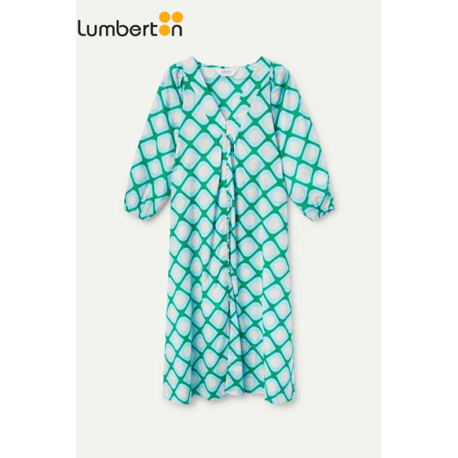 Vestido Largo Estampado Azul44901