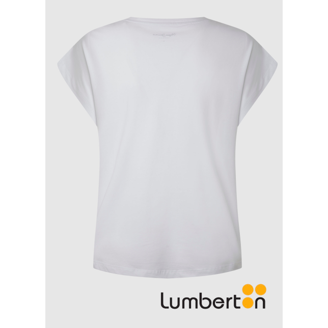 Camiseta Blanca Básica S/M Cuello...