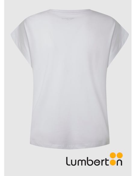 Camiseta Blanca Básica S/M Cuello RedondoBLOOMB