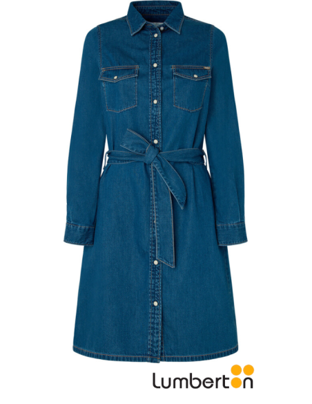 Vestido Tejano Azul Midi AbotonadoREGULHT8