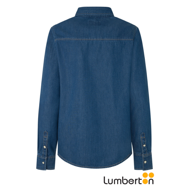 Camisa Vaquera Azul Botones...