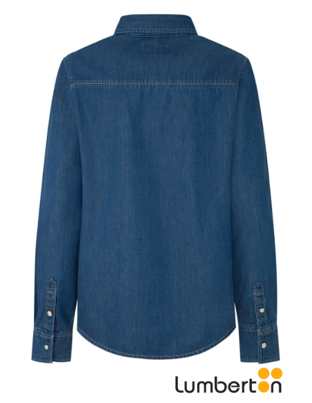 Camisa Vaquera Azul Botones BlancosREGULAR