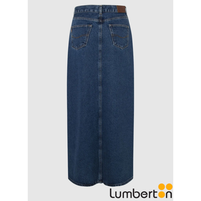 Falda Larga Tejana Azul Corte...