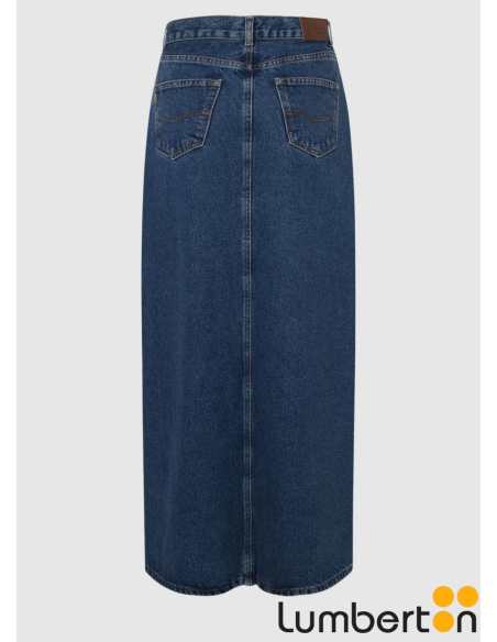 Falda Larga Tejana Azul Corte DelanteMAXISKI