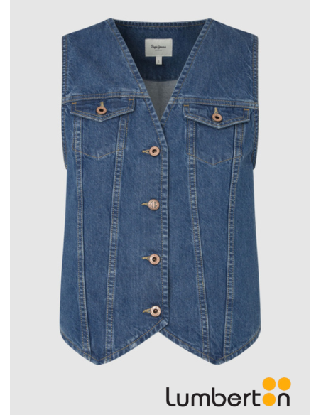 Chaleco Tejano AzulMAEVE