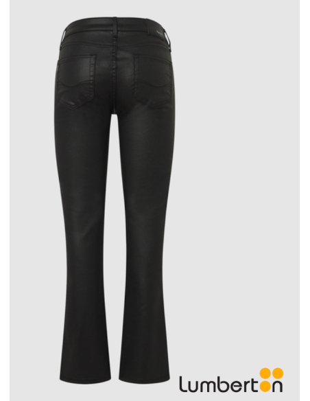 Pantalón Poli Piel Tiro Medio NegroBOOTM52