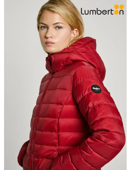 Plumón Fino Midi Capucha GranateAMMY