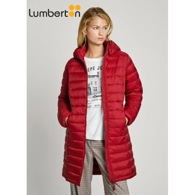 Plumón Fino Midi Capucha GranateAMMY