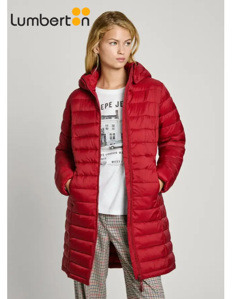 Plumón Fino Midi Capucha GranateAMMY