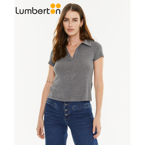 Camiseta Escote Gris656R