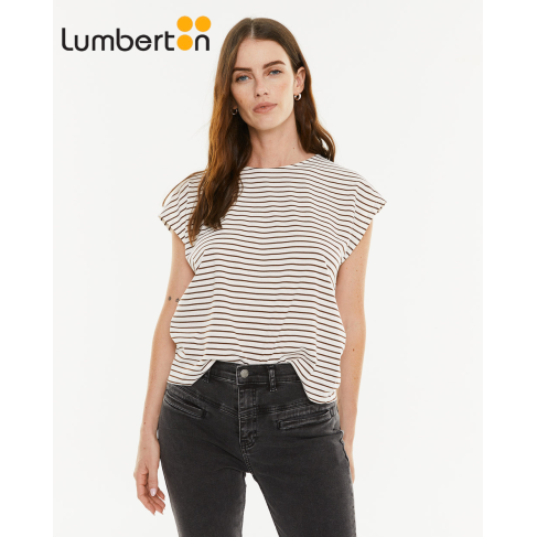Camiseta Rayas Marrón651R