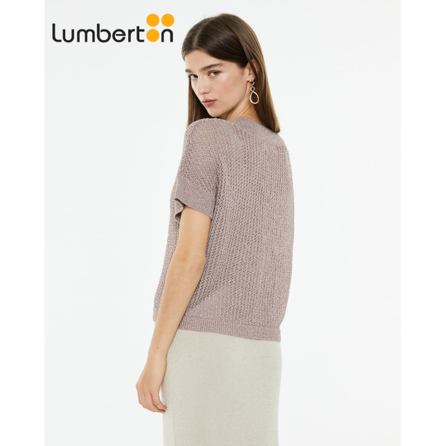 Chaleco Calado Lúrex Oro