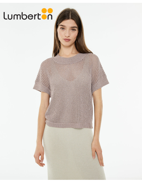 Chaleco Calado Lúrex Oro