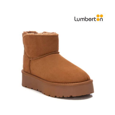 Botin Bajo Pelo Marrón 2