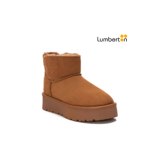 Botin Bajo Pelo Marrón