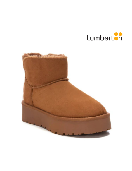 Botin Bajo Pelo Marrón