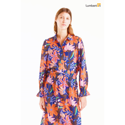 Camisa crepé ligero con...