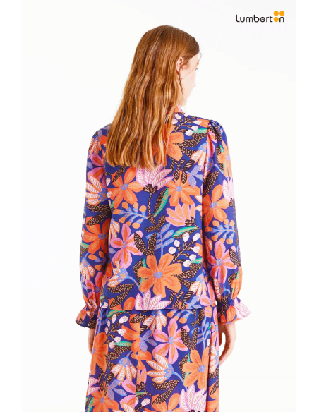 Camisa crepé ligero con estampado Tigerlily11010