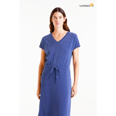 Camiseta cuello pico navy...
