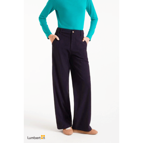 Pantalón de pana negro11036