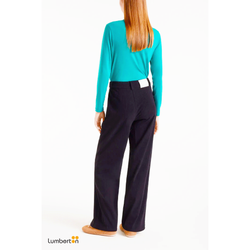 Pantalón de pana negro11036 2