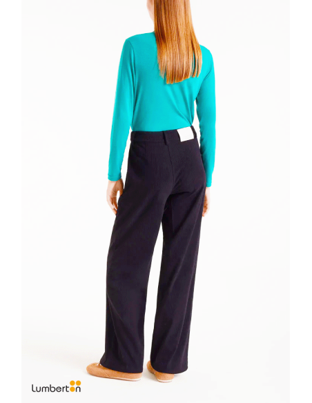 Pantalón de pana negro11036