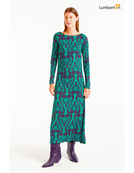 Vestido largo con estampado Baroque41026