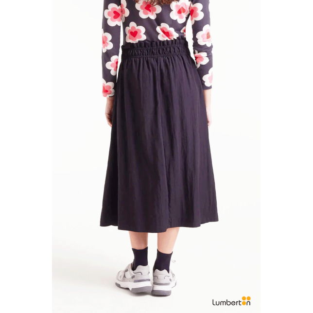 Falda midi negra11073