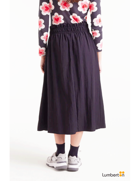Falda midi negra11073
