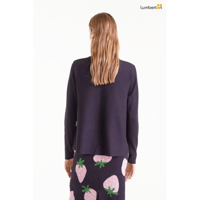 Cárdigan de punto negro10244