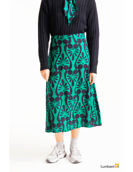 Falda midi con estampado Baroque41024