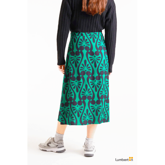 Falda midi con estampado Baroque41024