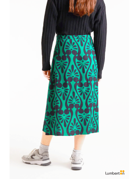 Falda midi con estampado Baroque41024